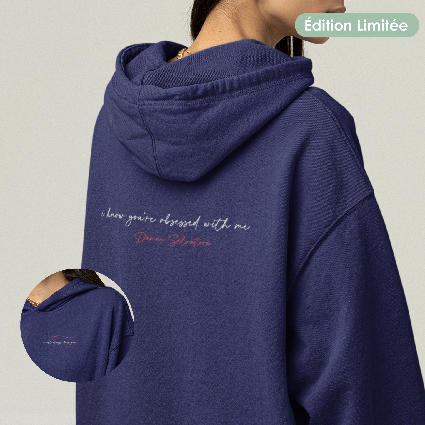 Sweat à capuche unisexe - "Always choose you"