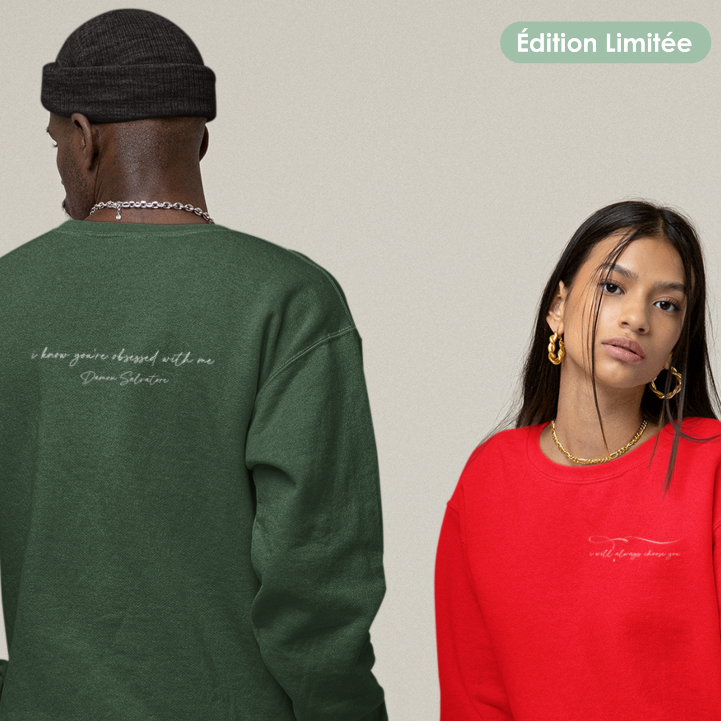 Sweat unisexe - "Always choose you"