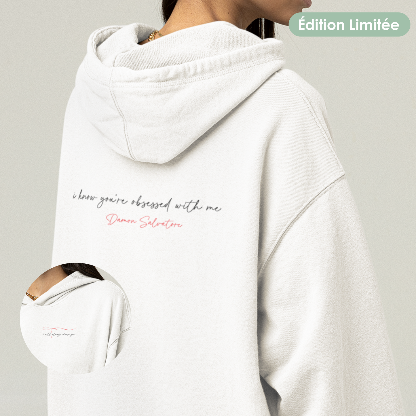 Sweat à capuche unisexe - "Always choose you"