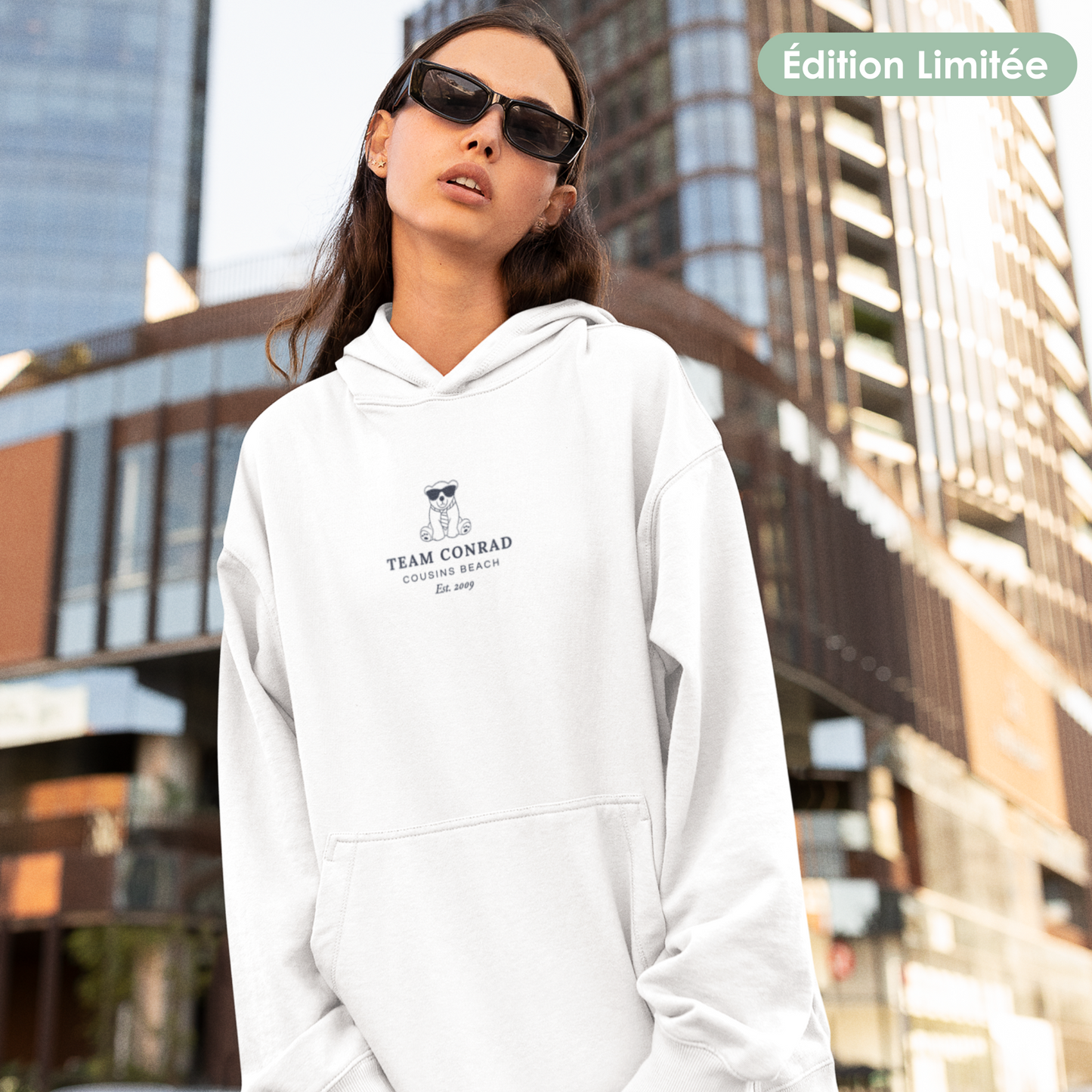 Sweat avec (ou sans) capuche unisexe - "Team Conrad"