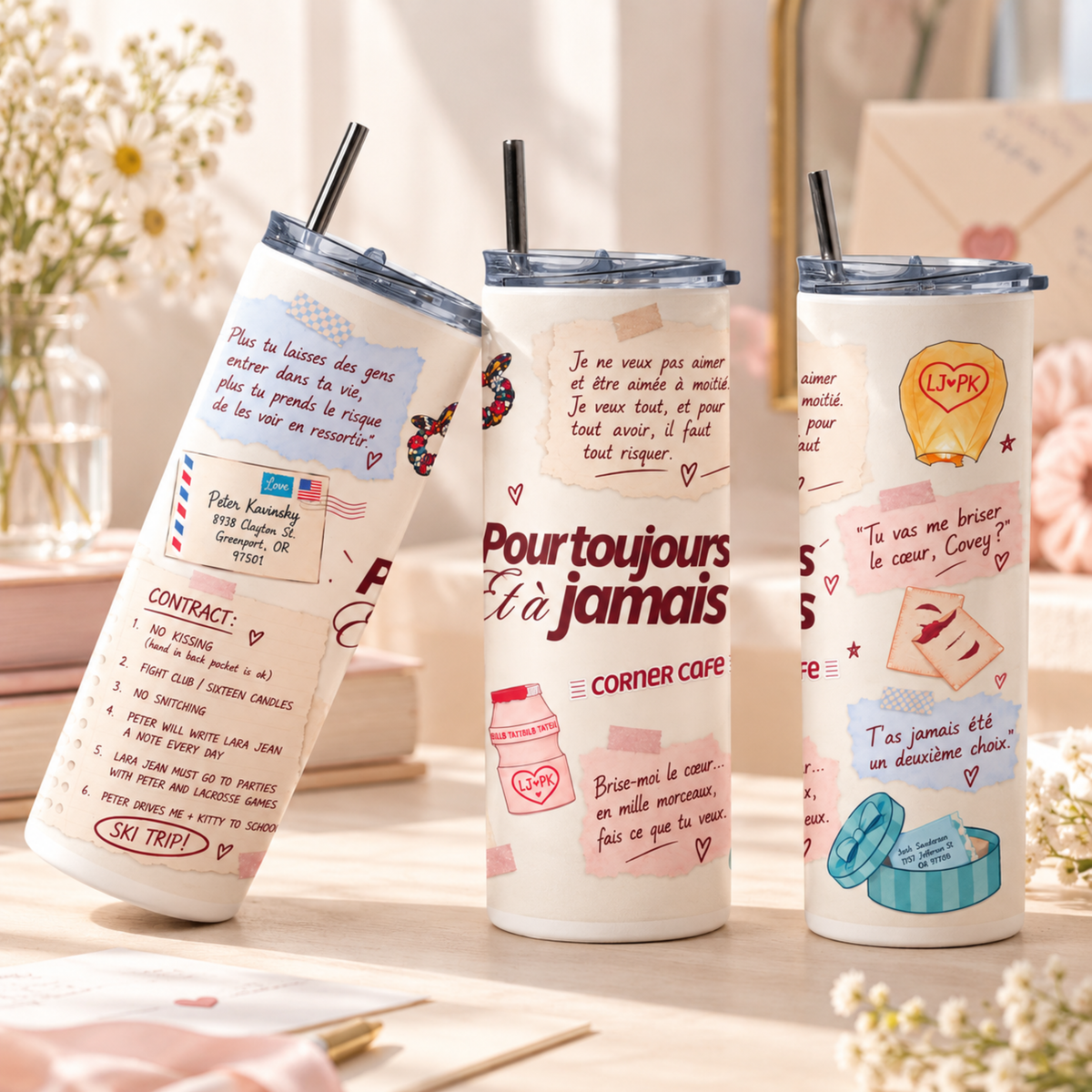 Vaso térmico A todos los chicos de los que me enamoré – “Always and Forever”