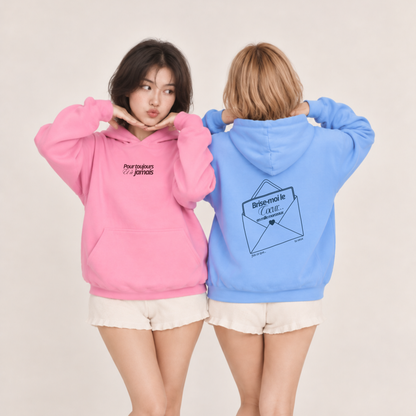 Felpa unisex Tutte le volte che ho scritto ti amo – “Break My Heart”