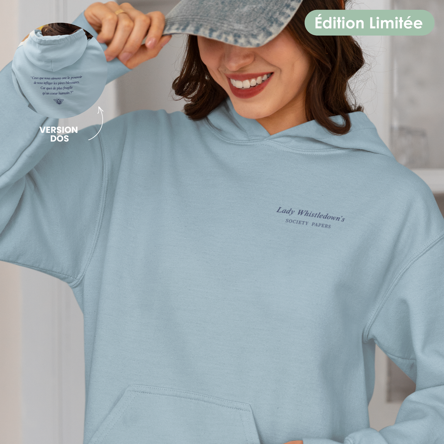 Sweat à capuche unisexe - "Lady Whistledown" | Édition Limitée