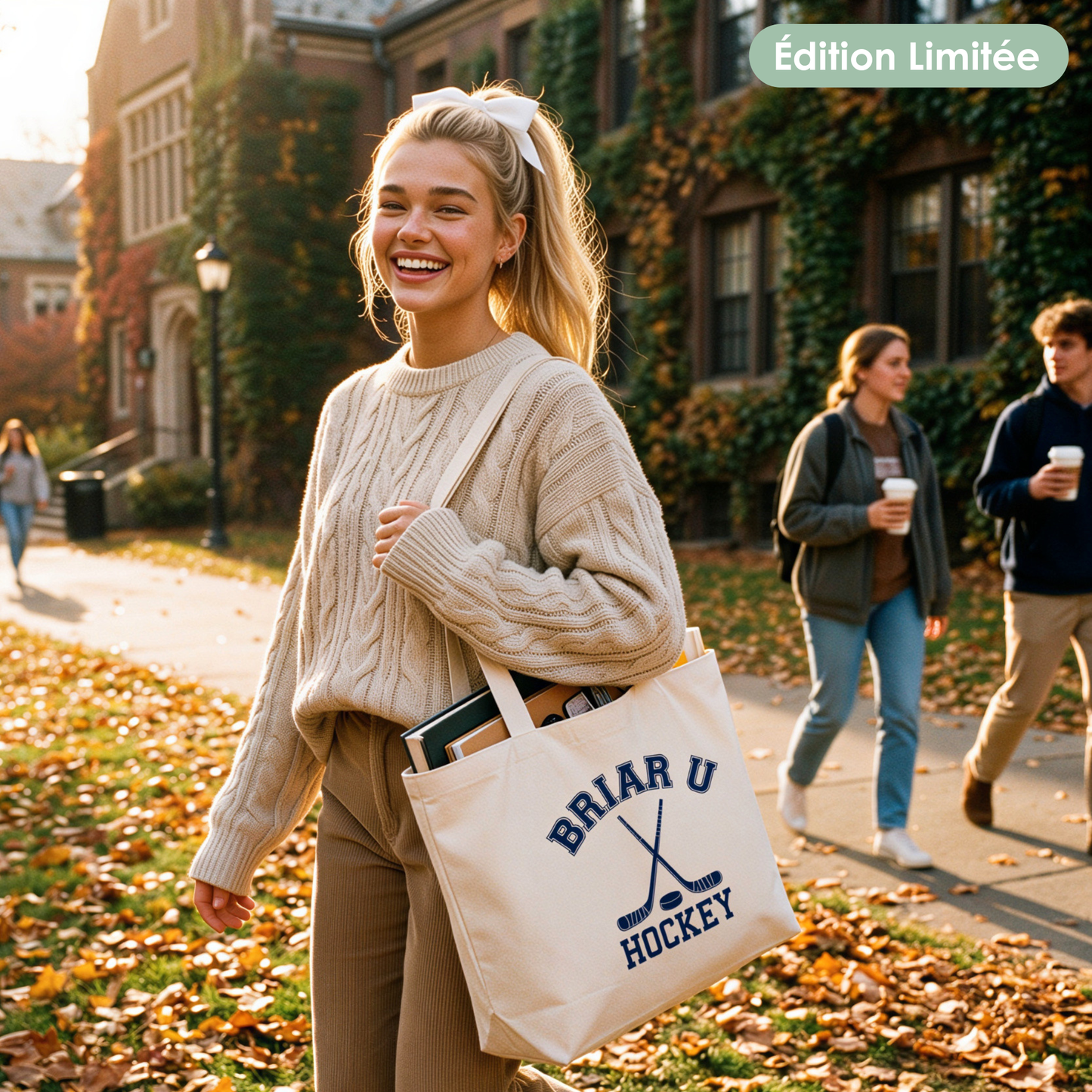 Sac zippé en coton “Briar U Hockey” – Édition Limitée