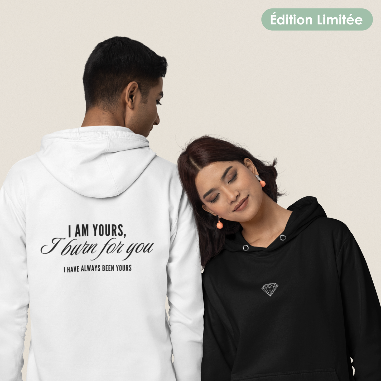Sweat à capuche unisexe - "Daphné & Simon" | Édition Limitée