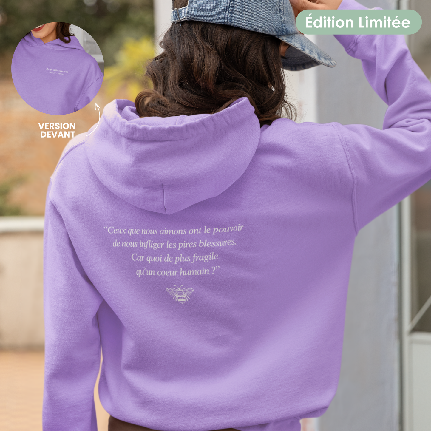 Sweat à capuche unisexe - "Lady Whistledown" | Édition Limitée