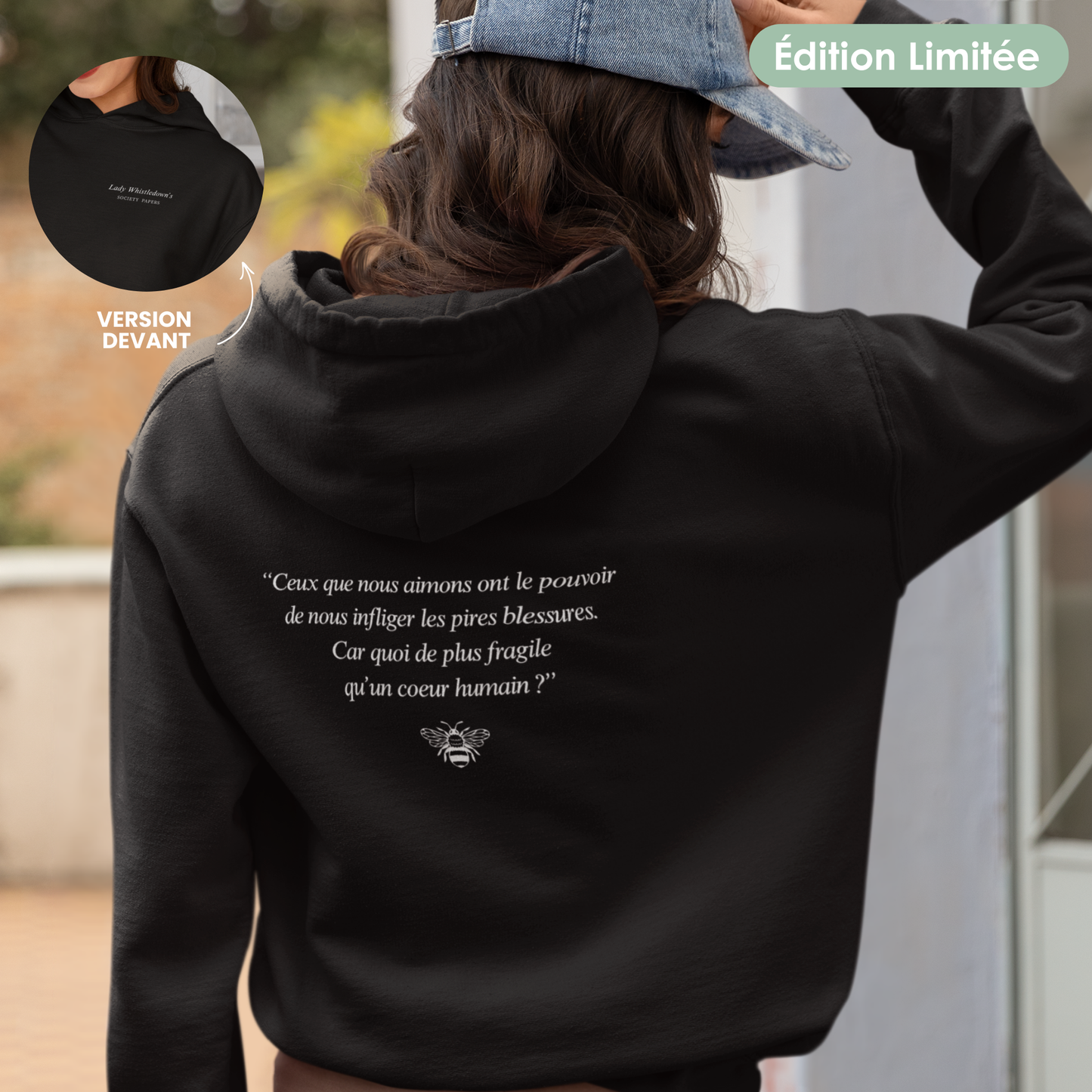 Sweat à capuche unisexe - "Lady Whistledown" | Édition Limitée