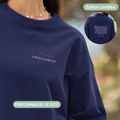 T-shirt personnalise-moi - “Always & Forever”
