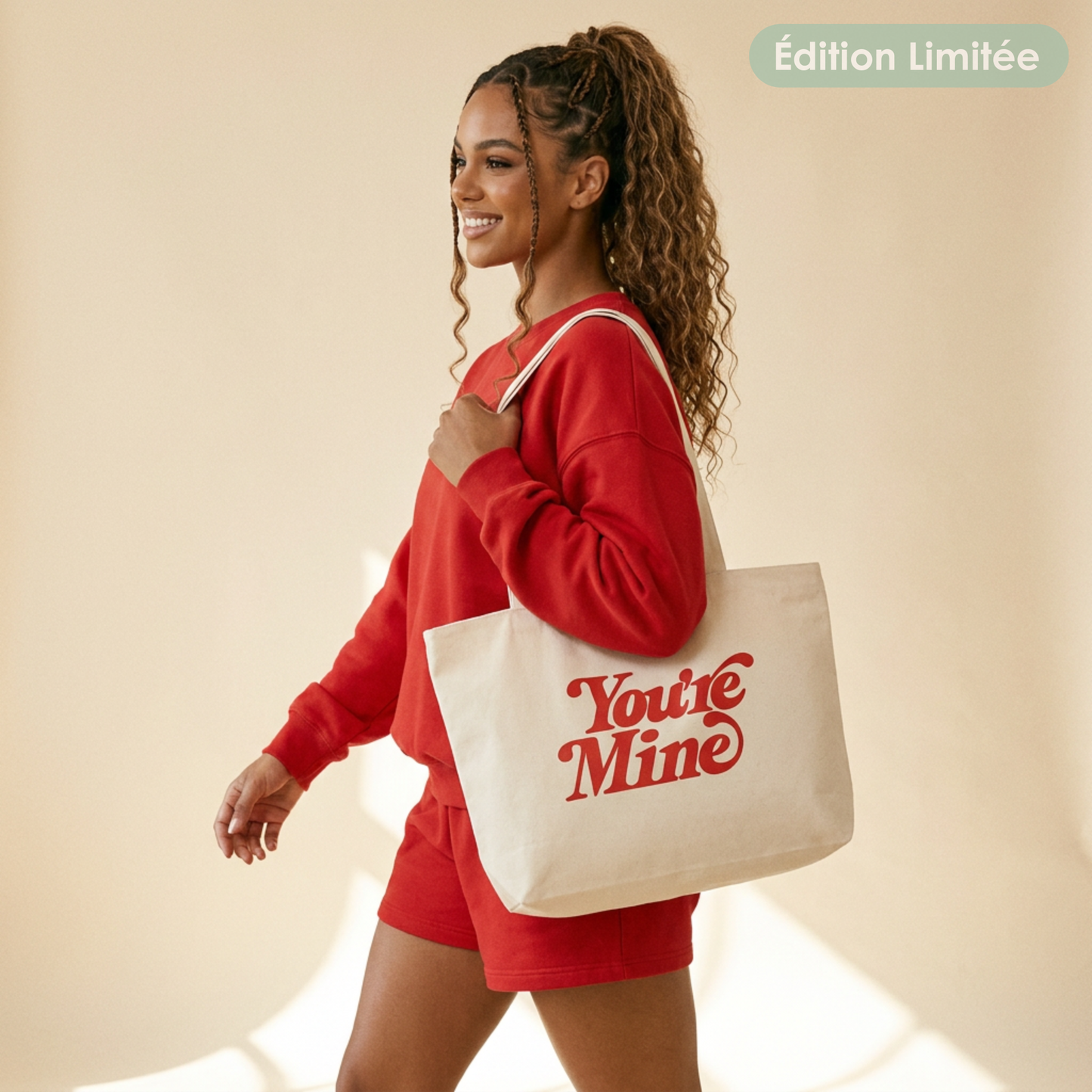 Sac zippé en coton “You're Mine” – Édition Limitée