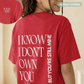 T-Shirt unisexe - "You're mine"| Édition Limitée