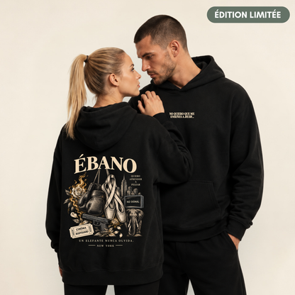 Hoodie unisexe Marfil – "Ébano"