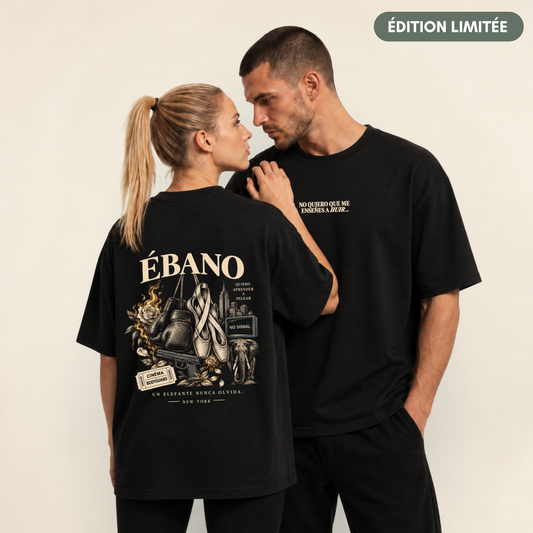 Camiseta unisex Marfil – «Ébano»
