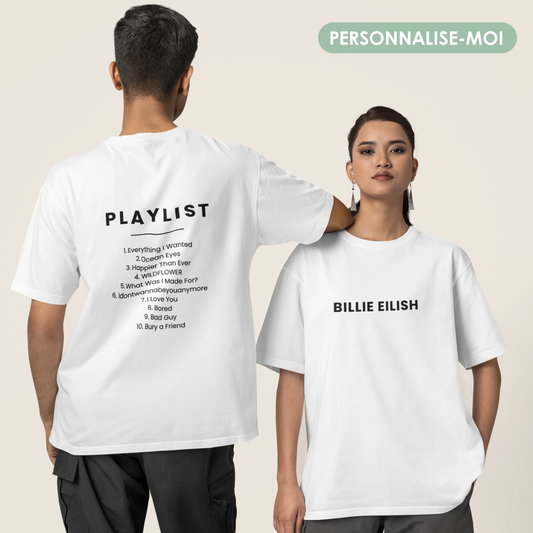 T-shirt personnalise-moi - “Playlist”