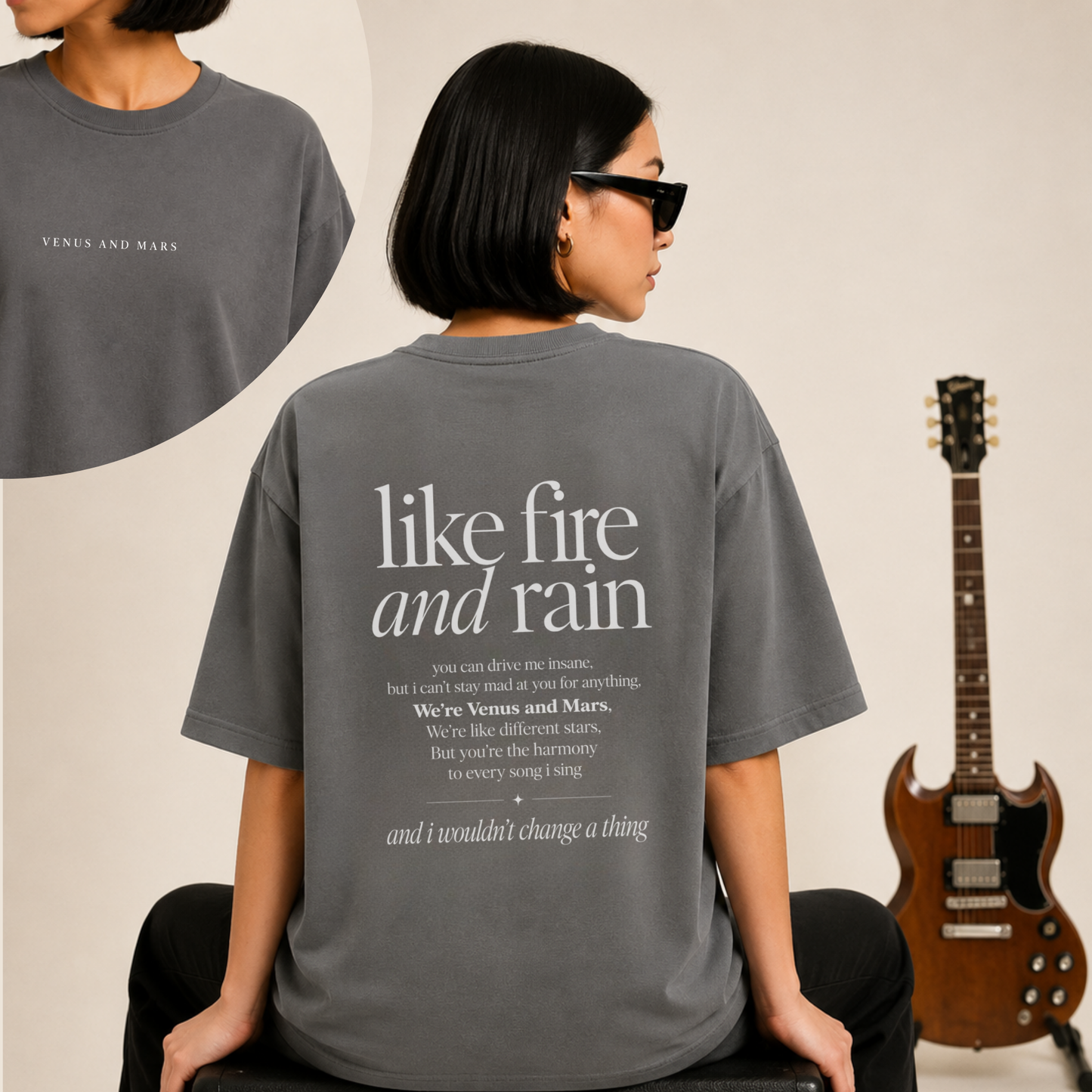 T-shirt unissexo Camp Rock – "Venus and Mars"