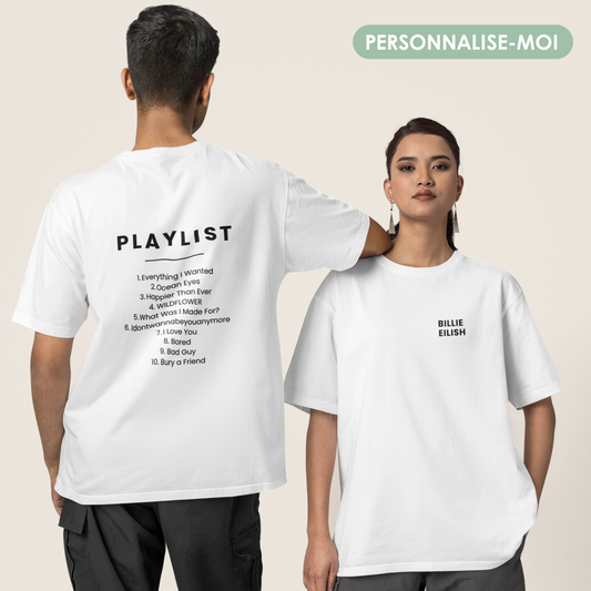 T-shirt personnalise-moi - “Playlist”