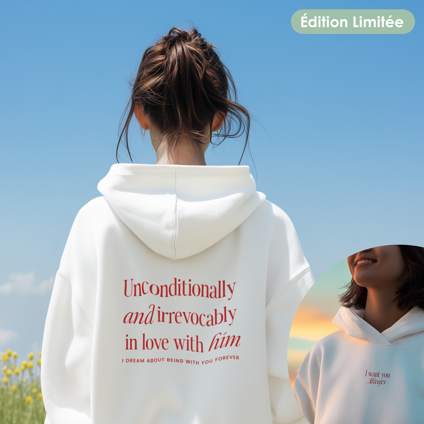 Felpa con cappuccio unisex - "Always" | Edizione Limitata
