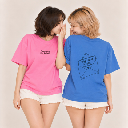 T-shirt unisexe À tous les garçons que j’ai aimés – “Break My Heart”