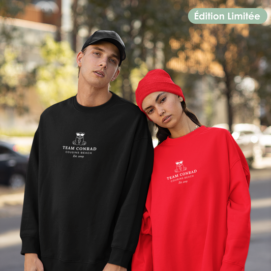 Sweat avec (ou sans) capuche unisexe - "Team Conrad"