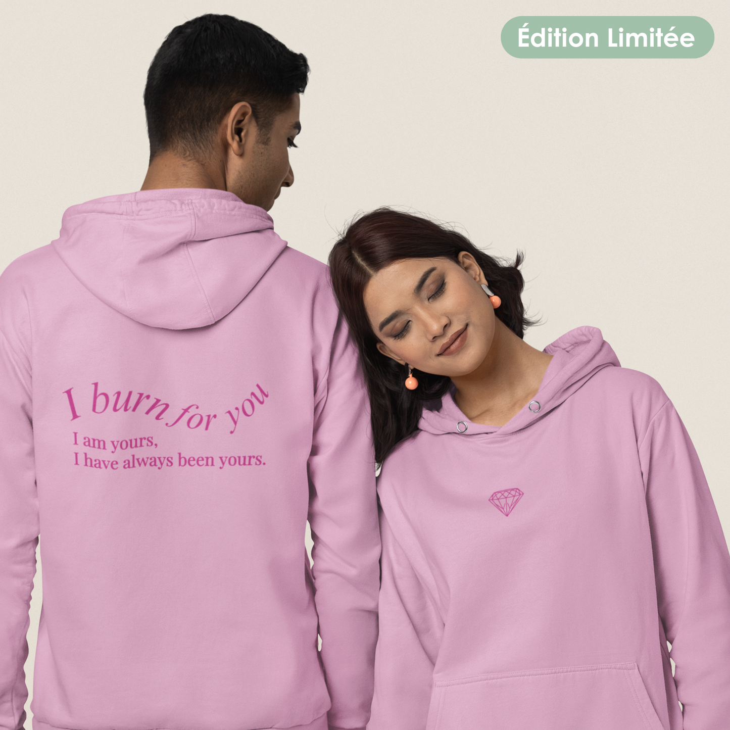 Sweat à capuche unisexe - "I burn for you" | Édition Limitée