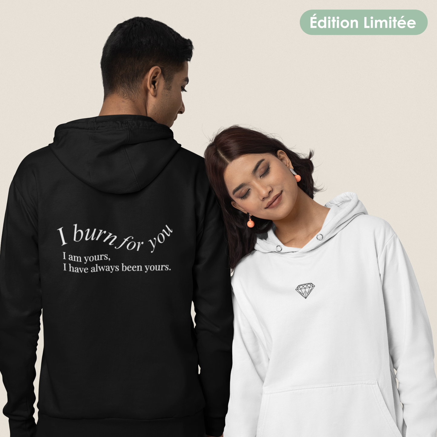 Sweat à capuche unisexe - "I burn for you" | Édition Limitée