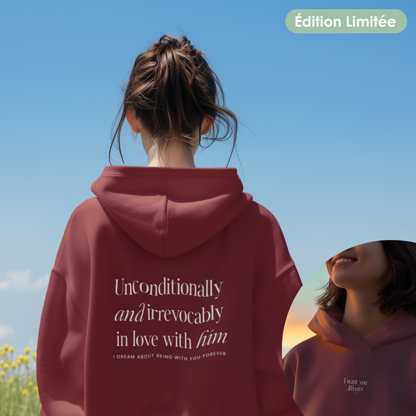 Felpa con cappuccio unisex - "Always" | Edizione Limitata