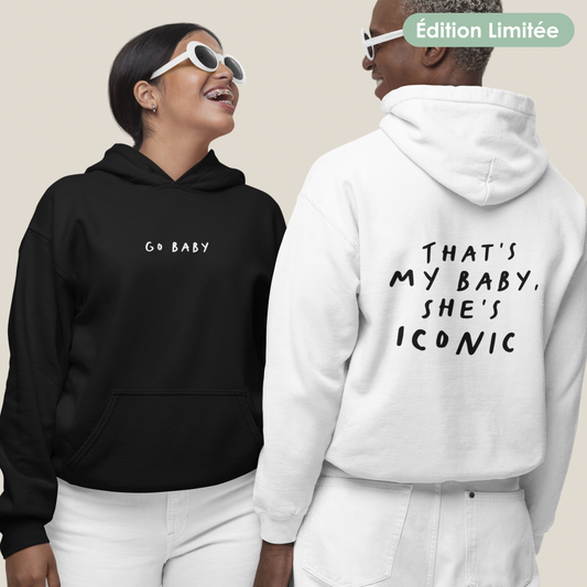 Felpa con cappuccio unisex - "Go Baby" | Edizione Limitata