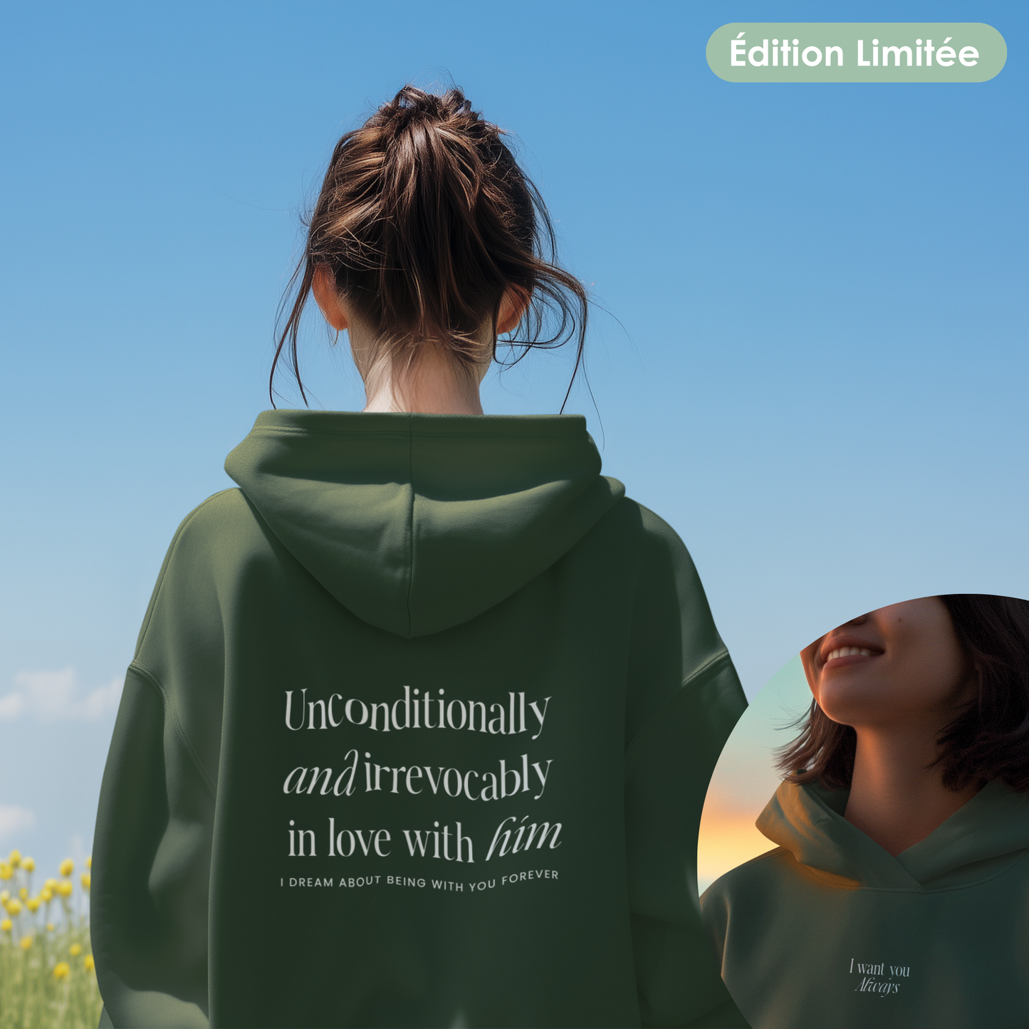 Felpa con cappuccio unisex - "Always" | Edizione Limitata
