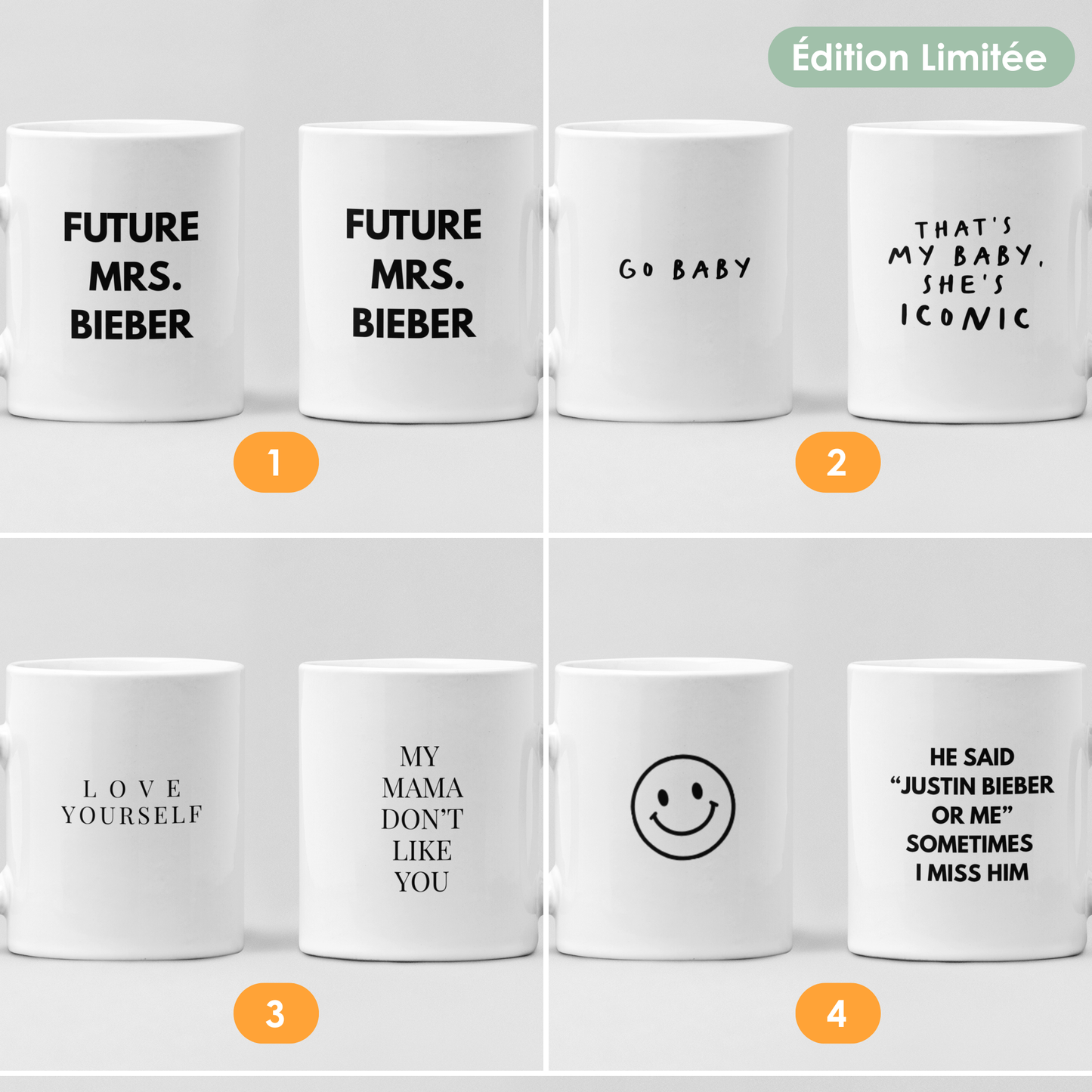 Tazza "Justin Bieber" – Edizione Limitata