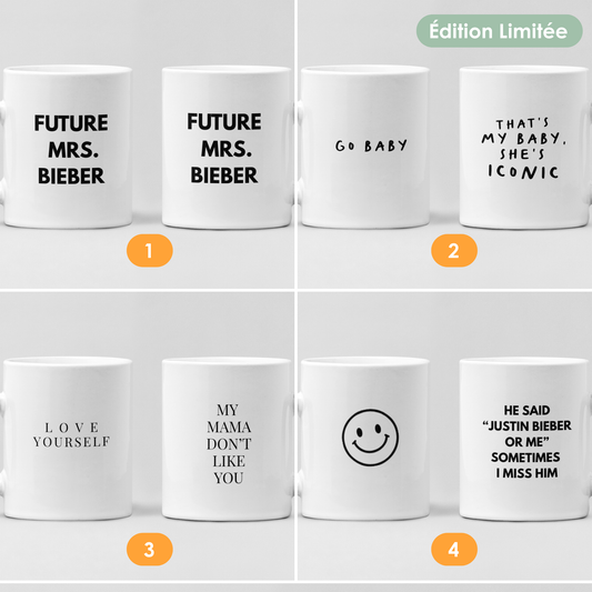 Caneca "Justin Bieber" | Edição Limitada