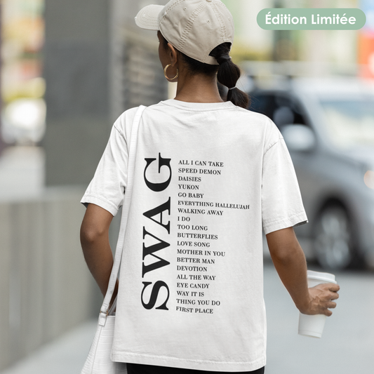 T-Shirt unisex "SWAG" – Playlist personalizzabile