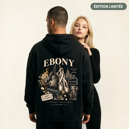 Hoodie unisexe Marfil – "Ébano"