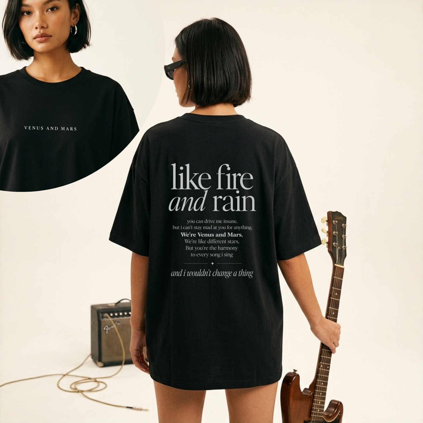 T-shirt unissexo Camp Rock – "Venus and Mars"