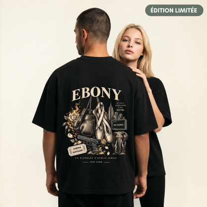 T-shirt unisex Marfil – “Ébano”